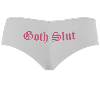 Goth Slut - White Boyshort