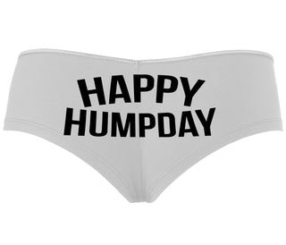 Happy Humpday - White Boyshort