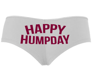 Happy Humpday - White Boyshort