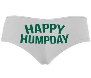 Happy Humpday - White Boyshort