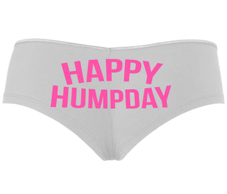 Happy Humpday - White Boyshort