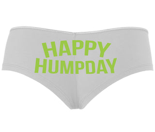 Happy Humpday - White Boyshort