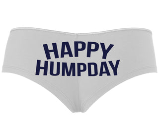 Happy Humpday - White Boyshort