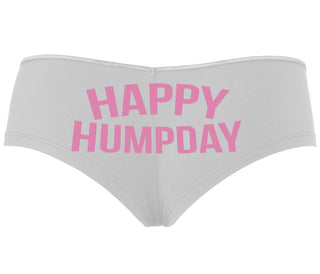 Happy Humpday - White Boyshort