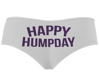 Happy Humpday - White Boyshort