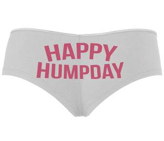 Happy Humpday - White Boyshort