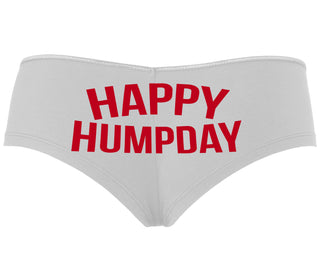 Happy Humpday - White Boyshort