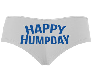 Happy Humpday - White Boyshort