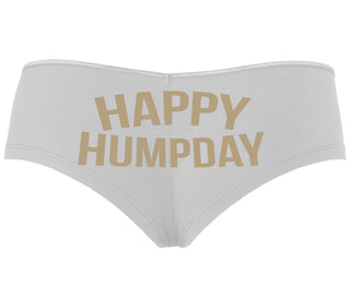 Happy Humpday - White Boyshort
