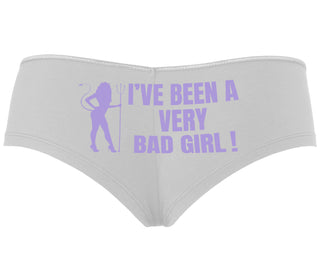 I've Been A Very Bad Girl - White Boyshort