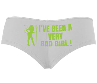 I've Been A Very Bad Girl - White Boyshort