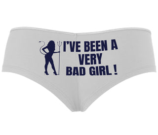 I've Been A Very Bad Girl - White Boyshort