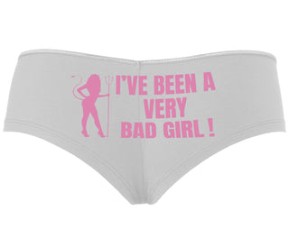 I've Been A Very Bad Girl - White Boyshort