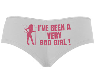 I've Been A Very Bad Girl - White Boyshort