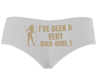 I've Been A Very Bad Girl - White Boyshort