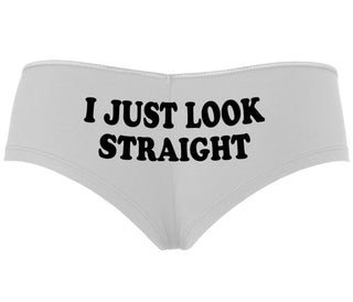I Just Look Straight - White Boyshort