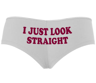 I Just Look Straight - White Boyshort