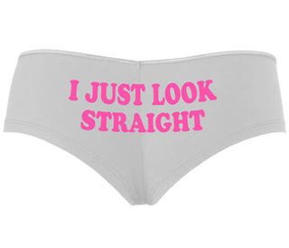 I Just Look Straight - White Boyshort