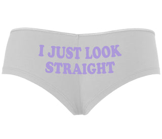 I Just Look Straight - White Boyshort