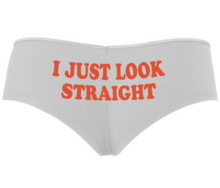 I Just Look Straight - White Boyshort