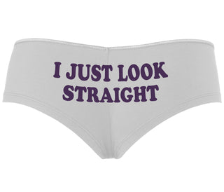 I Just Look Straight - White Boyshort