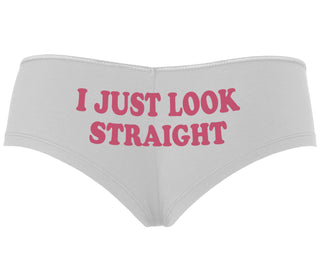 I Just Look Straight - White Boyshort