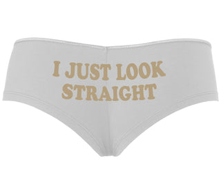 I Just Look Straight - White Boyshort