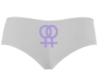 Lesbian Sign - White Boyshort