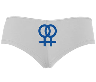 Lesbian Sign - White Boyshort