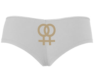Lesbian Sign - White Boyshort
