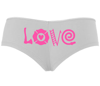 Love Fire Fighter - White Boyshort