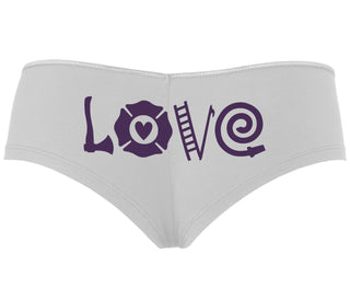 Love Fire Fighter - White Boyshort