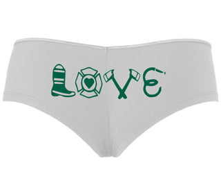 Love Fire Fighter - White Boyshort