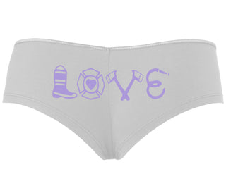 Love Fire Fighter - White Boyshort