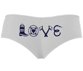 Love Fire Fighter - White Boyshort