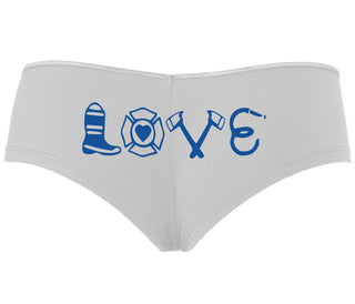 Love Fire Fighter - White Boyshort