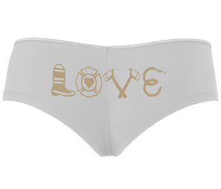 Love Fire Fighter - White Boyshort