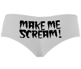 Make Me Scream - White Boyshort
