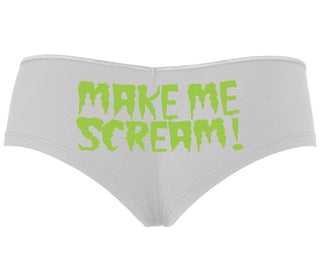 Make Me Scream - White Boyshort