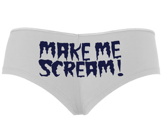Make Me Scream - White Boyshort