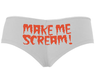 Make Me Scream - White Boyshort