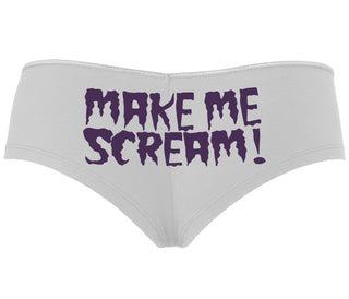 Make Me Scream - White Boyshort