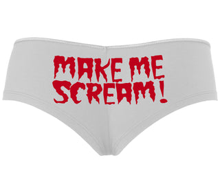 Make Me Scream - White Boyshort