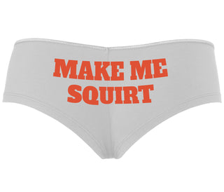 Make Me Squirt - White Boyshort