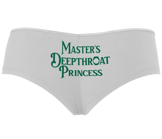 Master's Deepthroat Princess - White Boyshort