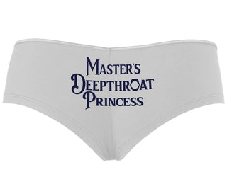 Master's Deepthroat Princess - White Boyshort