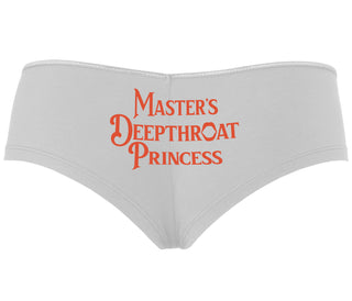 Master's Deepthroat Princess - White Boyshort
