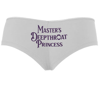 Master's Deepthroat Princess - White Boyshort