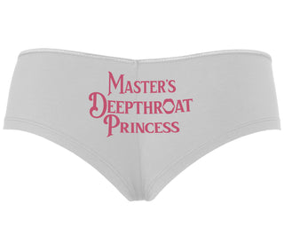 Master's Deepthroat Princess - White Boyshort