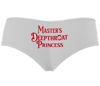 Master's Deepthroat Princess - White Boyshort